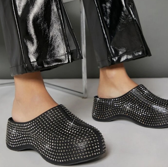 Sparkley Rhinestone Clogs - Picture 3 of 4